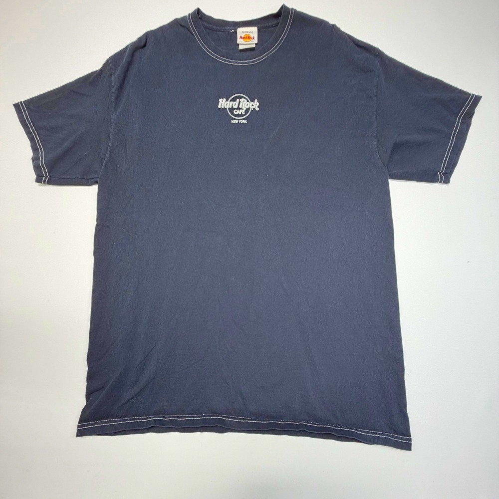 Hard Rock Cafe New York T-Shirt Black Faded Authentic Vintage Style XL